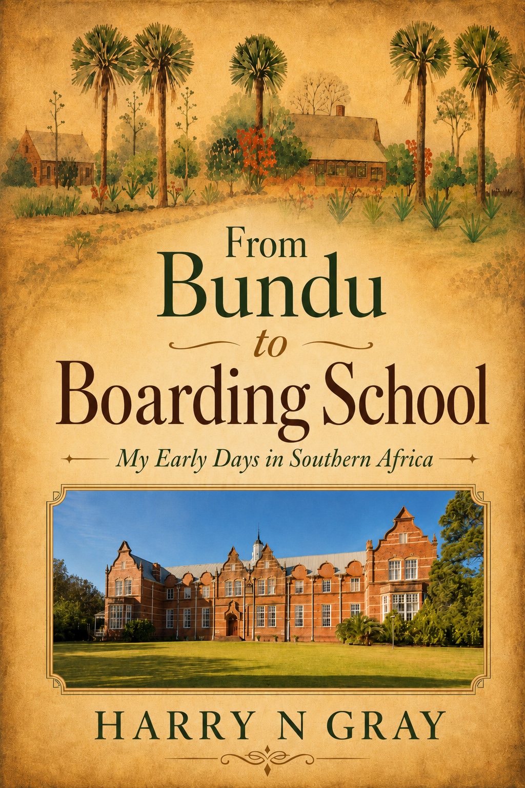 Cover of the published 2026 edition of From Bundu to Boarding School by Harry N Gray